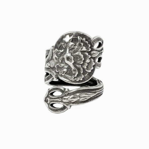 January Carnation Spoon Ring