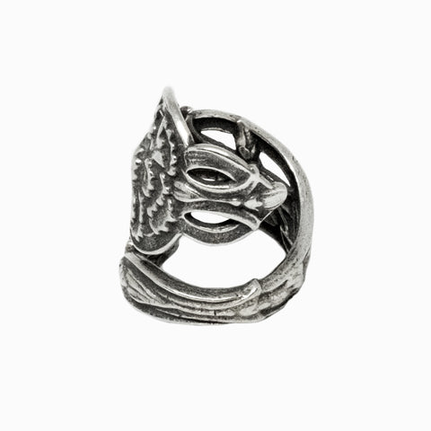 January Carnation Spoon Ring