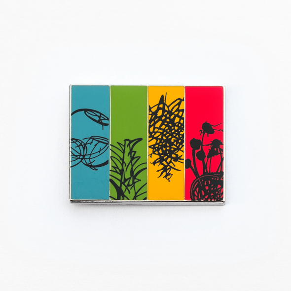 Chihuly Garden And Glass Marks Enamel Pin