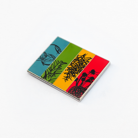 Chihuly Garden And Glass Marks Enamel Pin
