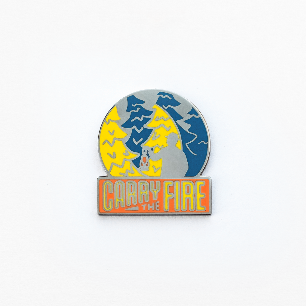 Carry The Fire Enamel Pin