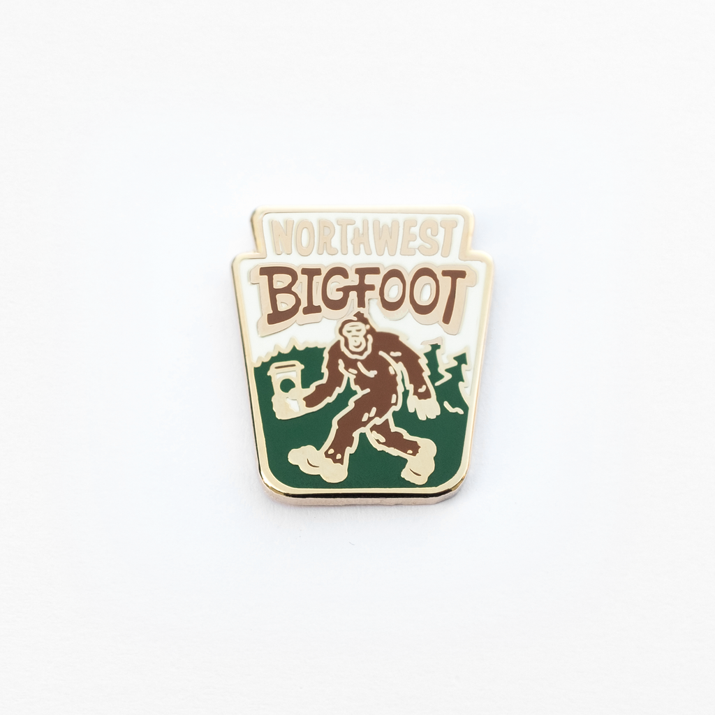 Northwest Bigfoot Enamel Pin