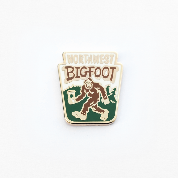 Northwest Bigfoot Enamel Pin