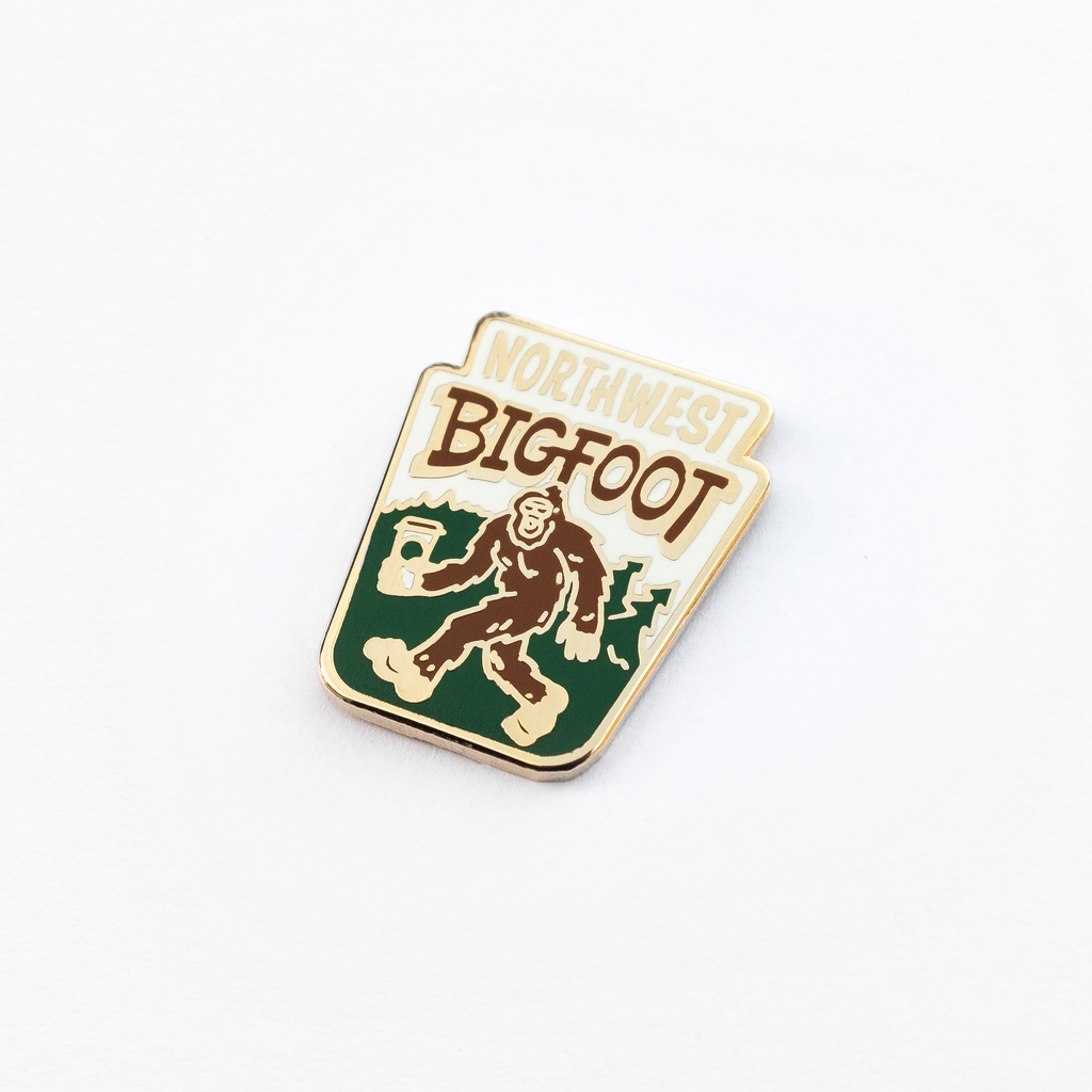 Northwest Bigfoot Enamel Pin