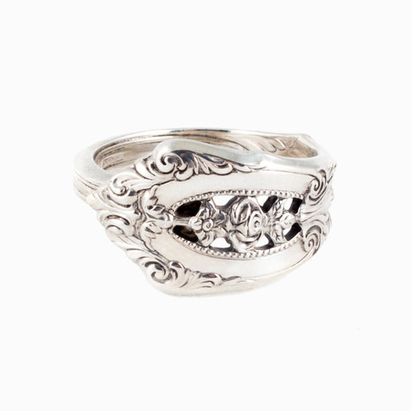 Rose Point Spoon Ring