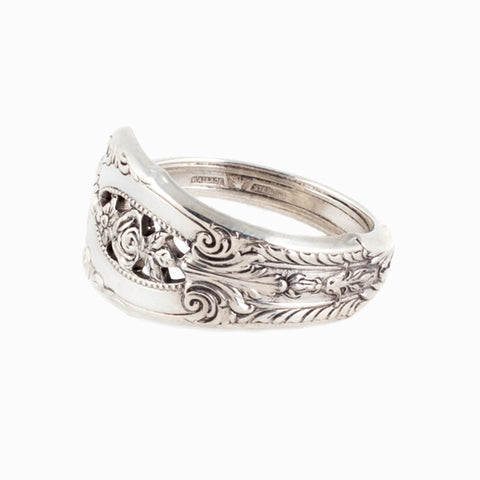 Rose Point Spoon Ring