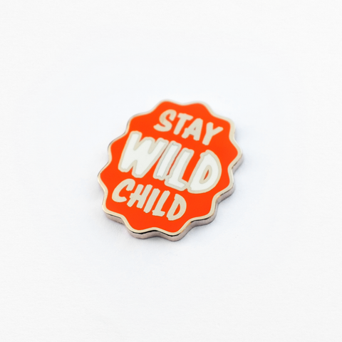 Stay Wild Child Enamel Pin